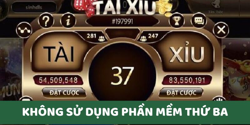 Hãy chắc chắn rằng bản thân không sử dụng phần mềm thứ 3